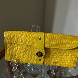 Yellow Kate Spade clutch